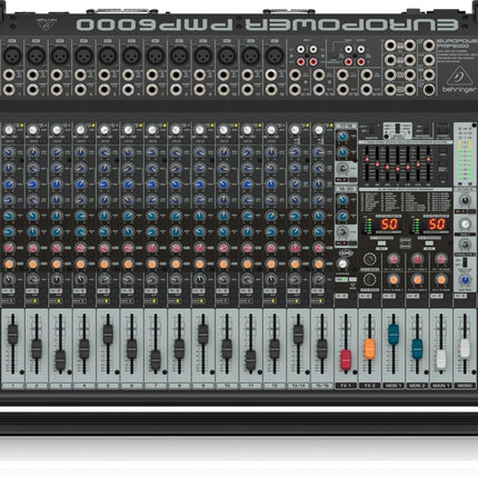 Behringer PMP6000 20 - Channel 1600W Powered Mixer - Fastrak