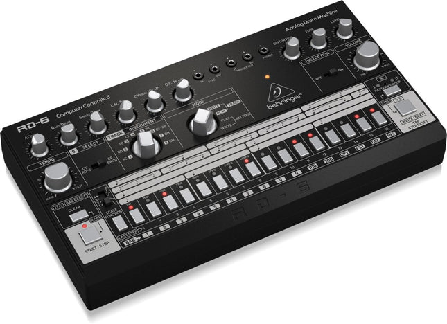 Behringer RD - 6 BK Classic Analog Drum Machine (Black) - Fastrak