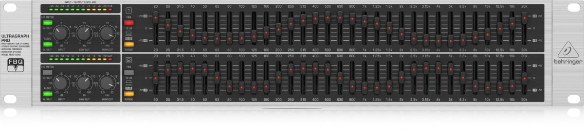 Behringer FBQ3102HD 31 - Band Stereo Graphic Equalizer - Fastrak