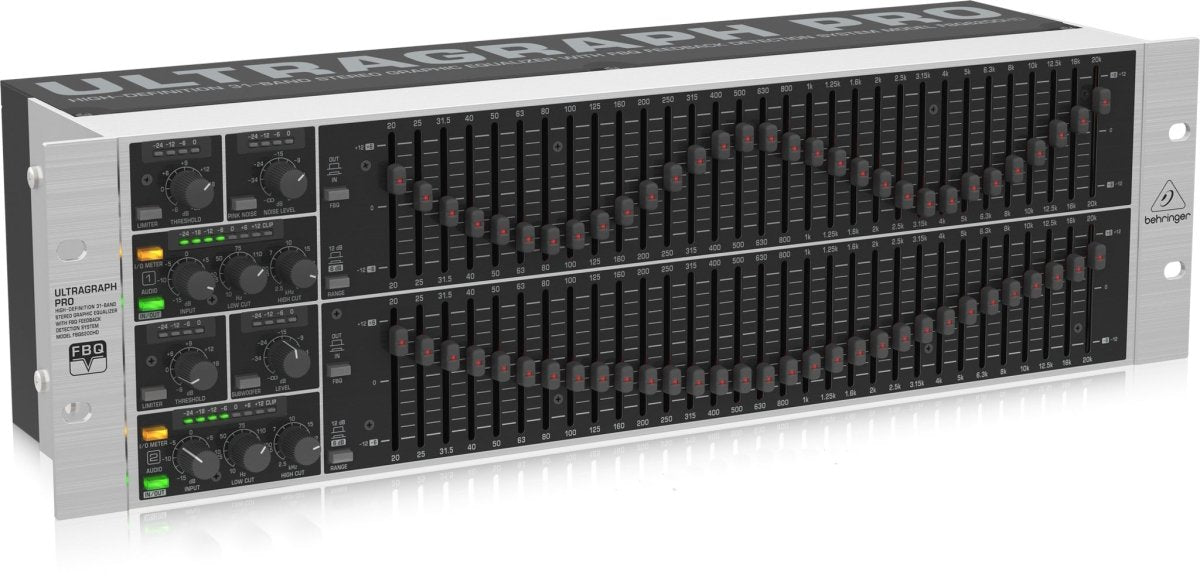 Behringer FBQ6200HD 31 - Band Stereo Graphic Equalizer - Fastrak