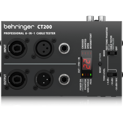 Behringer CT200 8 - in - 1 Cable Tester - Fastrak
