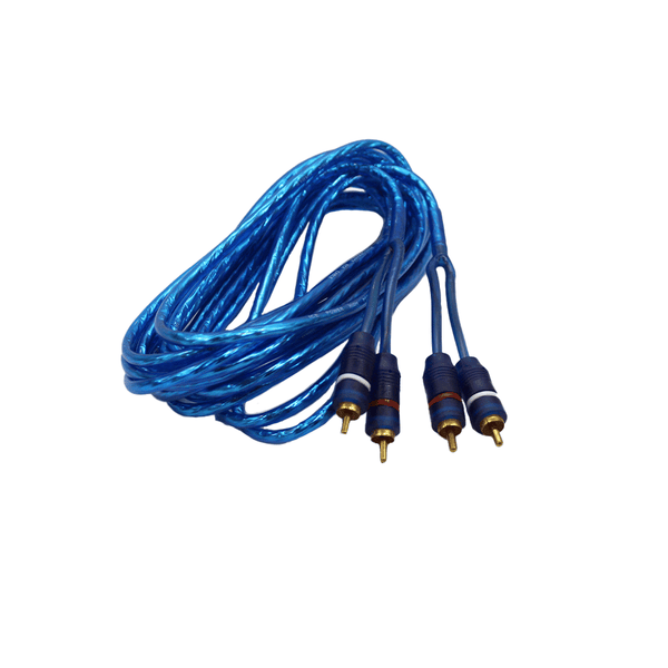 IPW-27CBG ICE POWER 2RCA -2RCA Clear Blue 7 Meter RCA Blister Pack