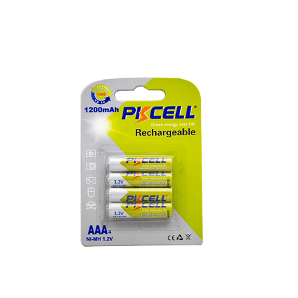 Ni Mh AAA1200mah - 4B 4Pc Rechargeable Battery AAA 1.2v battery, Stanarded Ni Mh - Fastrak