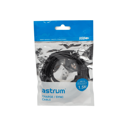 Astrum UD115 Micro USB to USB 1.5M Mobile Cable - Fastrak
