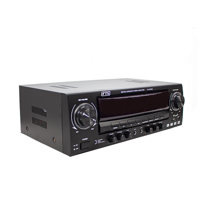 AV-602 MK3 Fts 2CH With Bt 100Wx2 Professional Stereo Amplifier Aux/USB/BT/FM