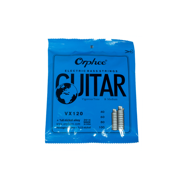 Orphee VX120 4 - String 0.040 To 100 Electric Bass Guitar Strings - Fastrak