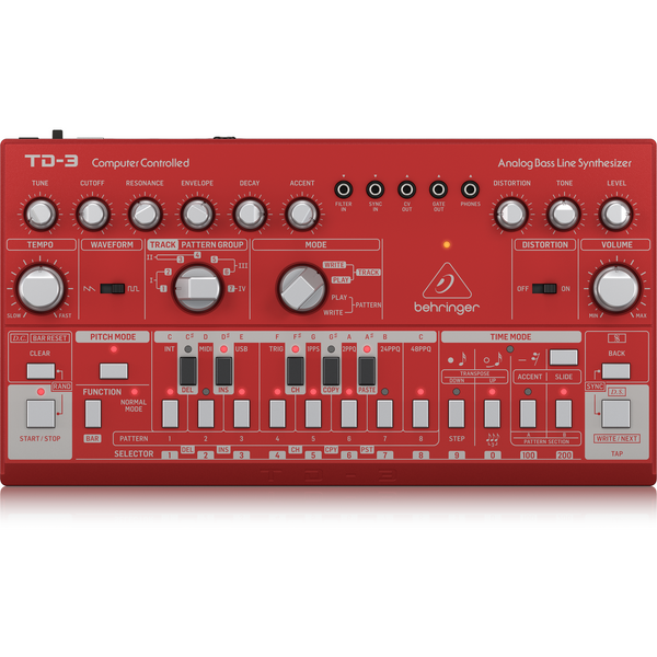 Behringer MS-1-RD Analog Synthesizer (Red),fastrak-sa.