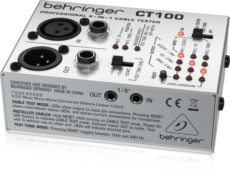 Behringer CT100 6-in-1 Cable Tester
