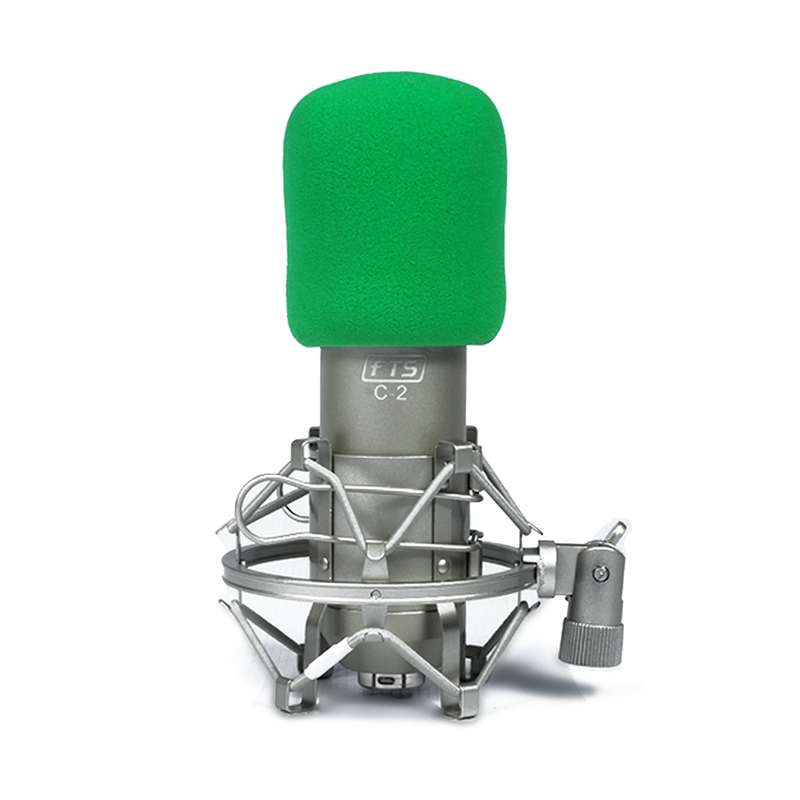 FTS Microphone Sponge Green - fastrak-sa (2026944495683)