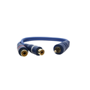 RCA Male To 2X RCA Female Cable 0.3m (Blue) [FTS CRCAM2RCAF30CM]