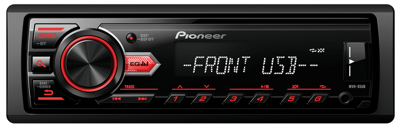 Pioneer MVH 85UB Single Din Car Multimedia Receiver