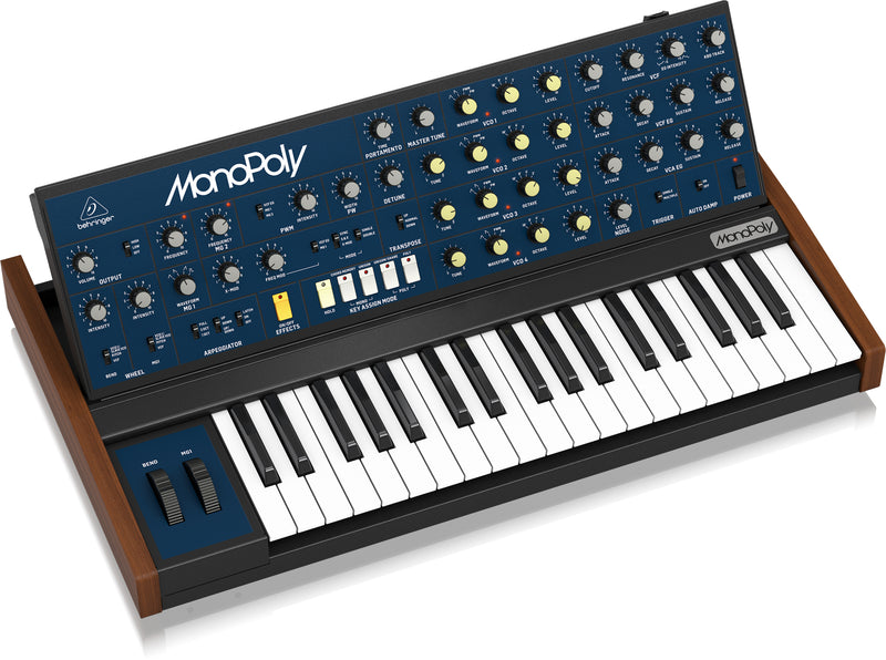 Behringer Monopoly Analog 4-Voice Polyphonic Synthesizer