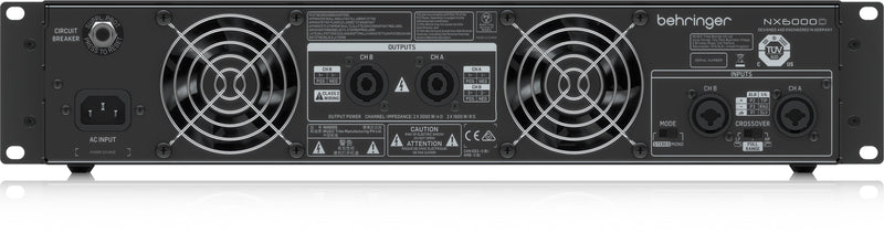 Behringer NX6000 6000W 2-Channel Speaker Amplifier