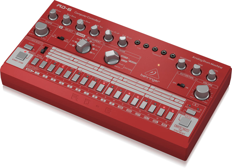 Behringer RD-6 RD Classic Analog Drum Machine (Red)