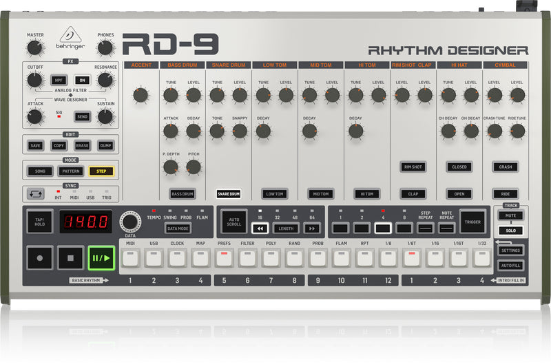 Behringer RD-9 Analog/Digital Drum Machine