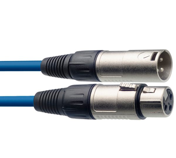 FTS C-10M-BL  XLR Male -XLR Female Microphone Cable 10M (Blue)