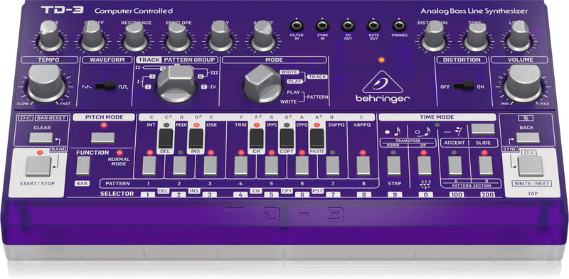 Behringer TD-3 GP Analog Bass Line Synthesizer (Purple)