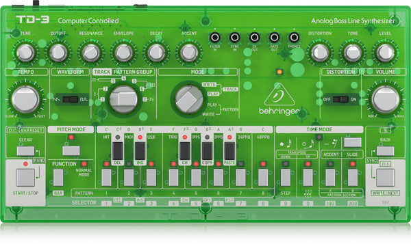 Behringer TD-3 LM Analog Bass Line Synthesizer (Lime)