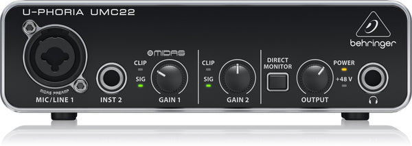 Behringer UMC22 Audio Interface