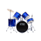 FTS Blue 5PC Drum Set With Cymbals And Throne JW225PVC-12