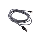FTS CUSBAMTC2M USB AM To Type-C Black Nylon Braid Cable 2M